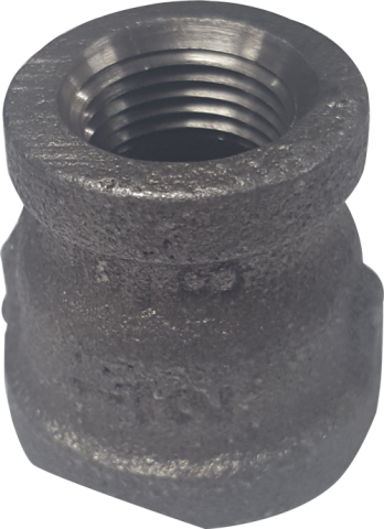 3" x 2-1/2" Black Coupling