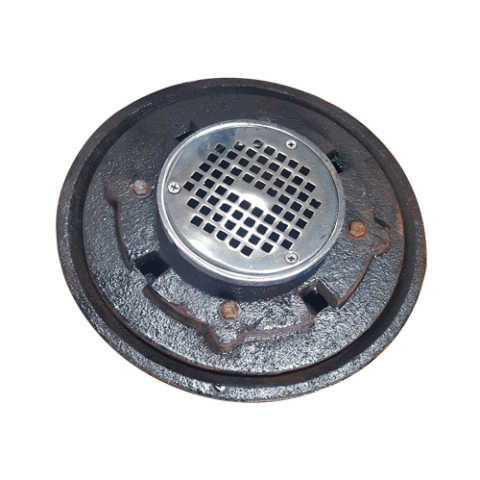 3" SHOWER DRAIN CI W/CP TOP