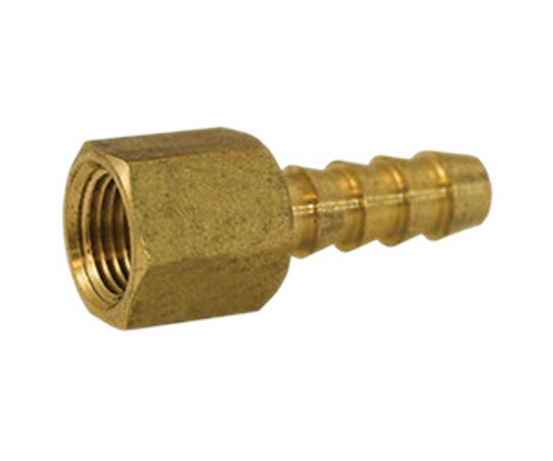 1/4 X 1/4 FEM HOSE BARB SOLID