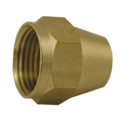 3/8 BR FLARE SHORT NUT