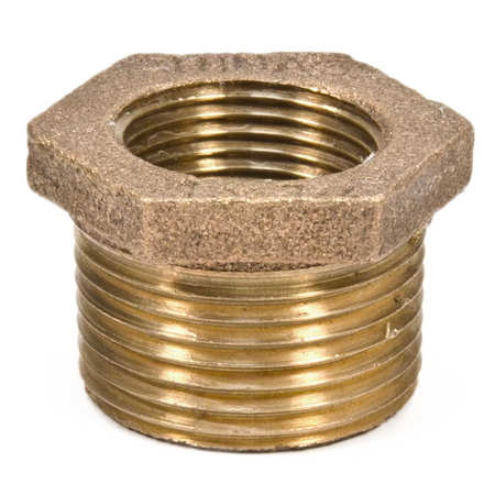 1/2 X 1/8 FLARE HEX BUSHING