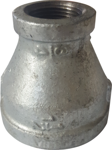 1-1/4" x 1/2" Coupling Galvanized