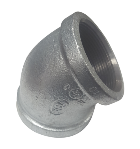 1/4" Elbow 45 Galvanized