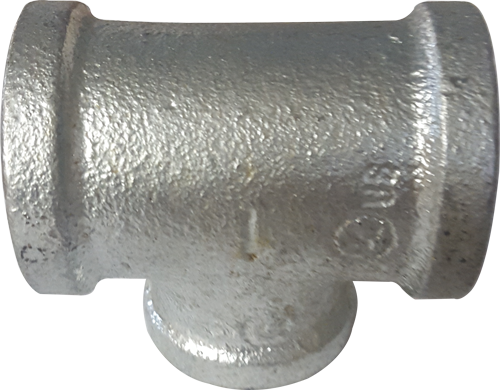 1/2" x 1/4" Tee Galvanized