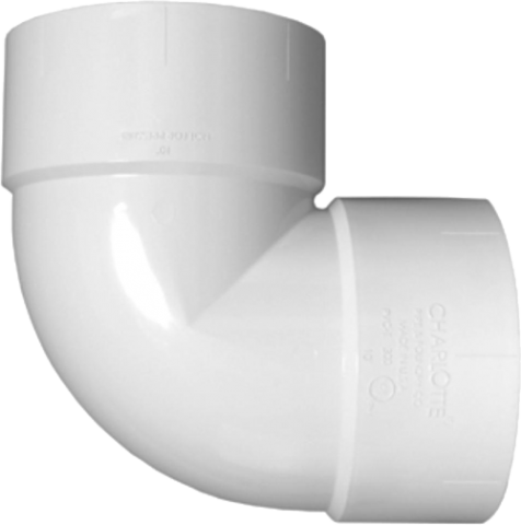 4" 90° VENT ELBOW PVC